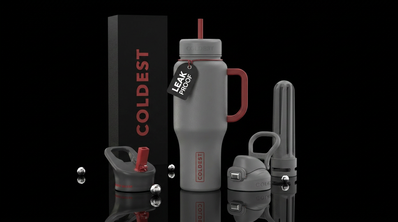 hammered, fiery multicolor, clouds, smoke, flowing... water bottle design