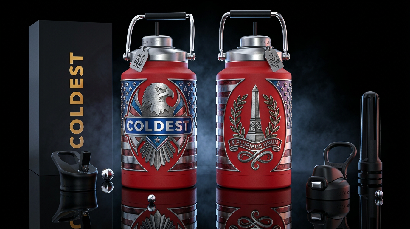 patriotic, abstract, luxurious, stylistic, rugged,... water bottle design