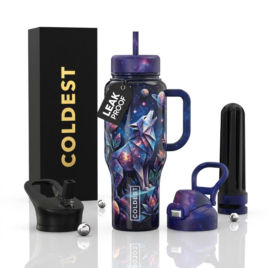 please show both the front and back of the bottle,... water bottle design