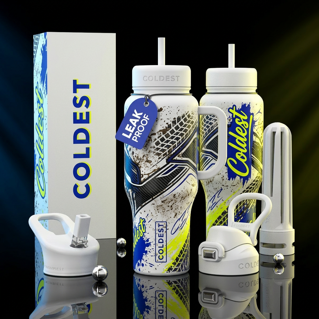 please show both the front and back of the bottle,... water bottle design