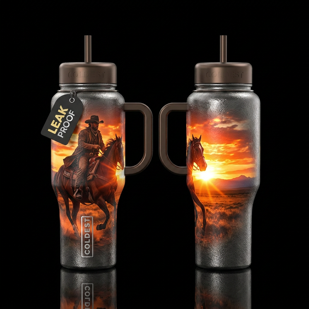 glossy, realism, please show both the front and ba... water bottle design