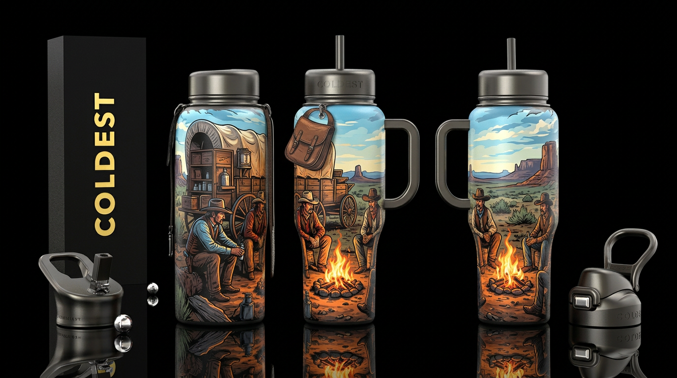 glossy, realism, please show both the front and ba... water bottle design