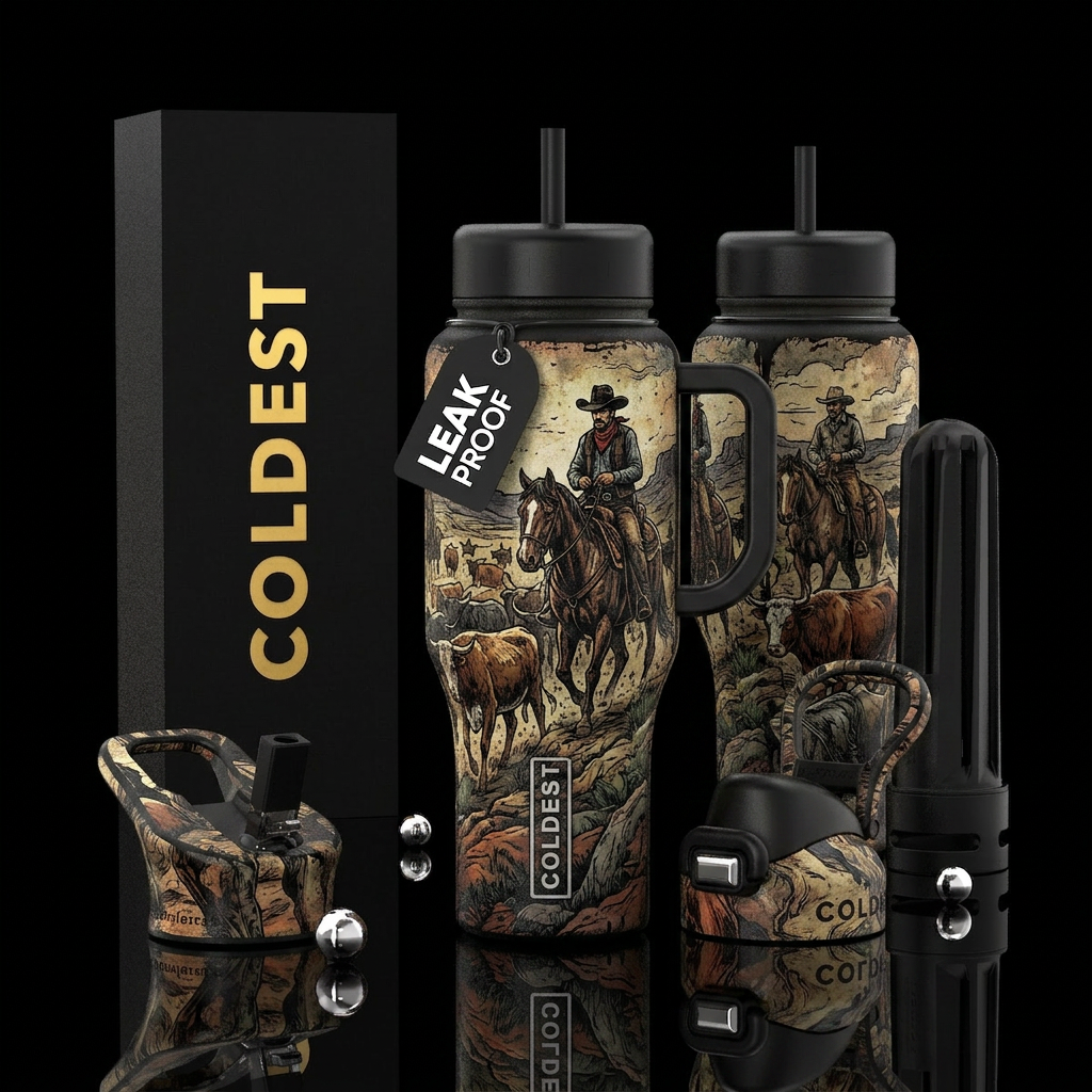 glossy, realism, please show both the front and ba... water bottle design