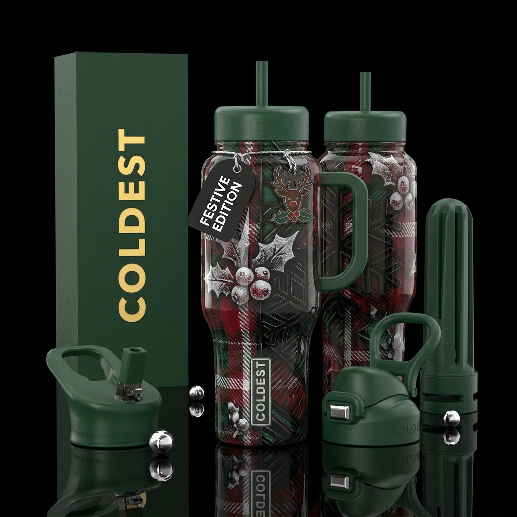 glossy, realism, please show both the front and ba... water bottle design