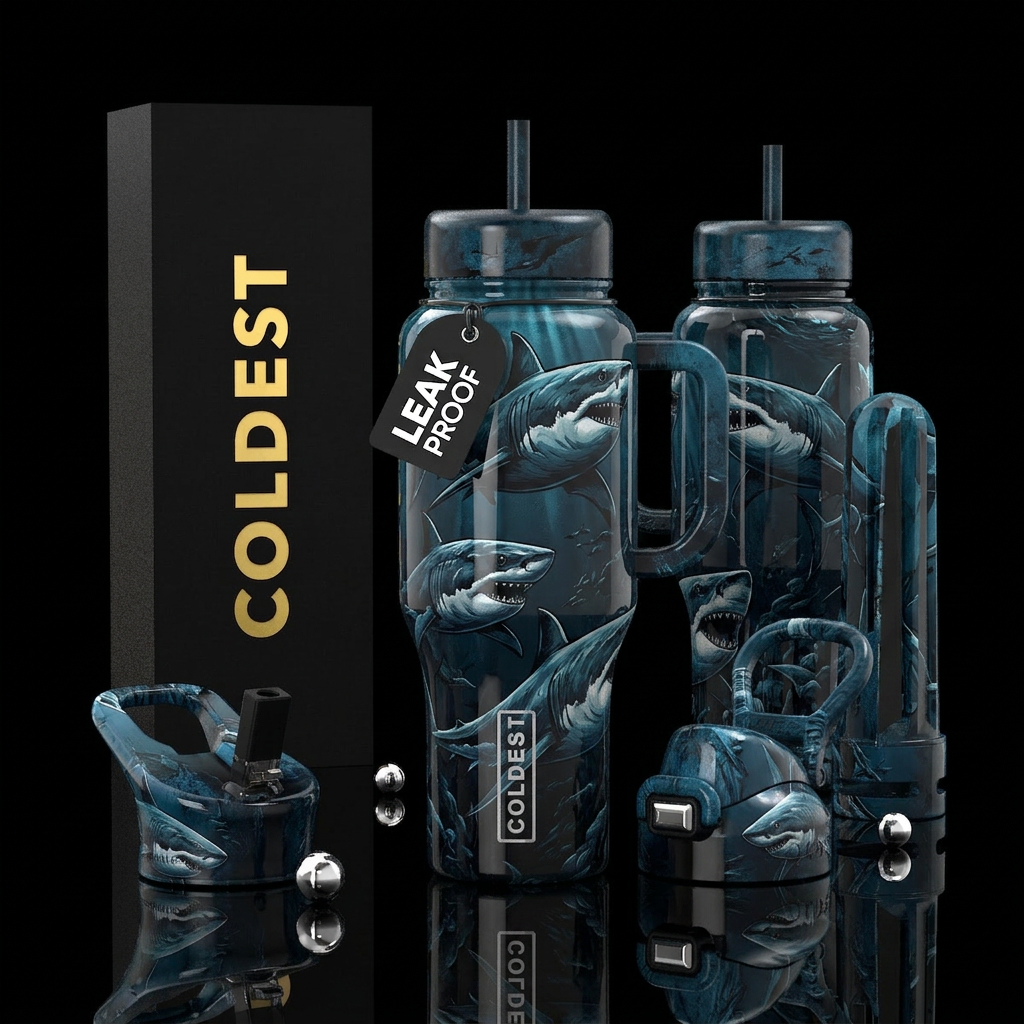 glossy, realism, please show both the front and ba... water bottle design
