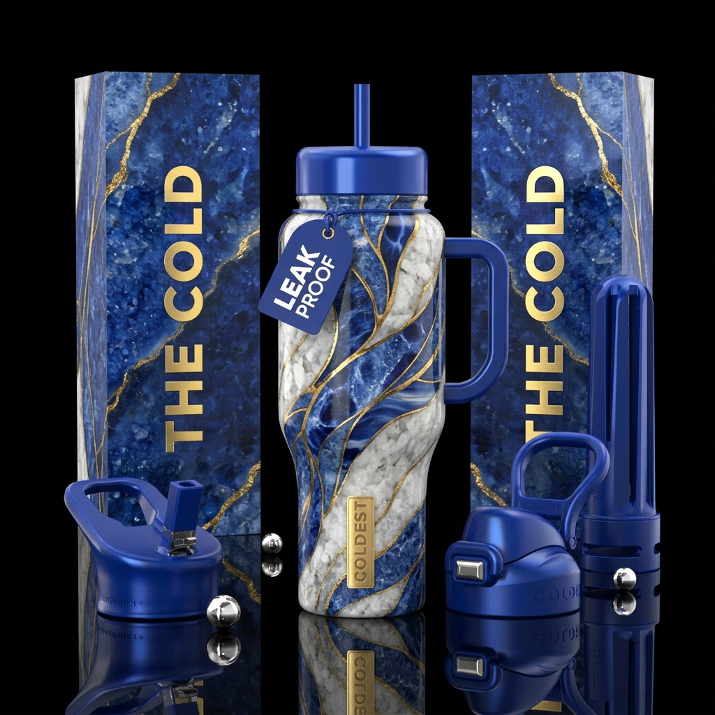 Nautical Luna water bottle design
