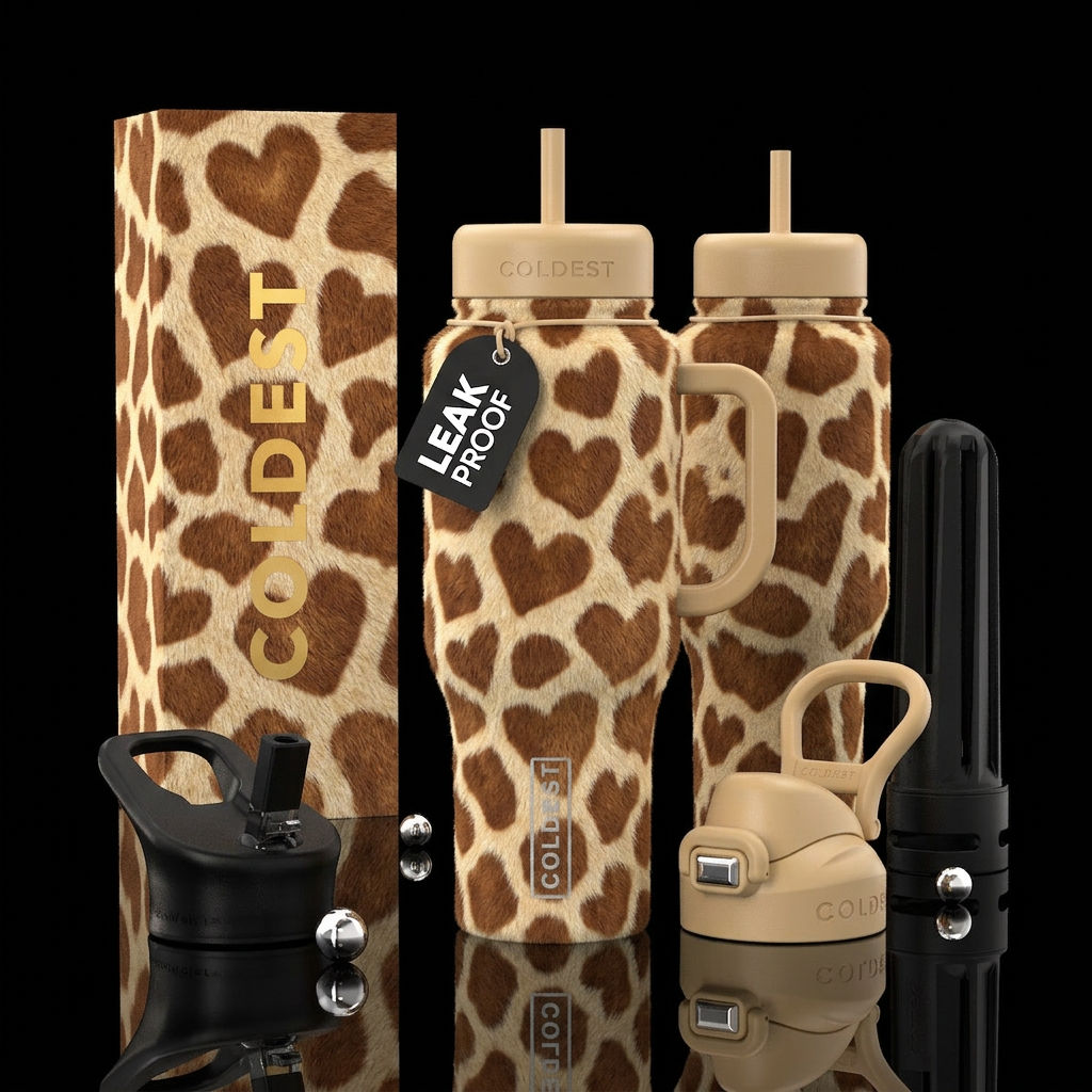 realism, please show both the front and back of th... water bottle design