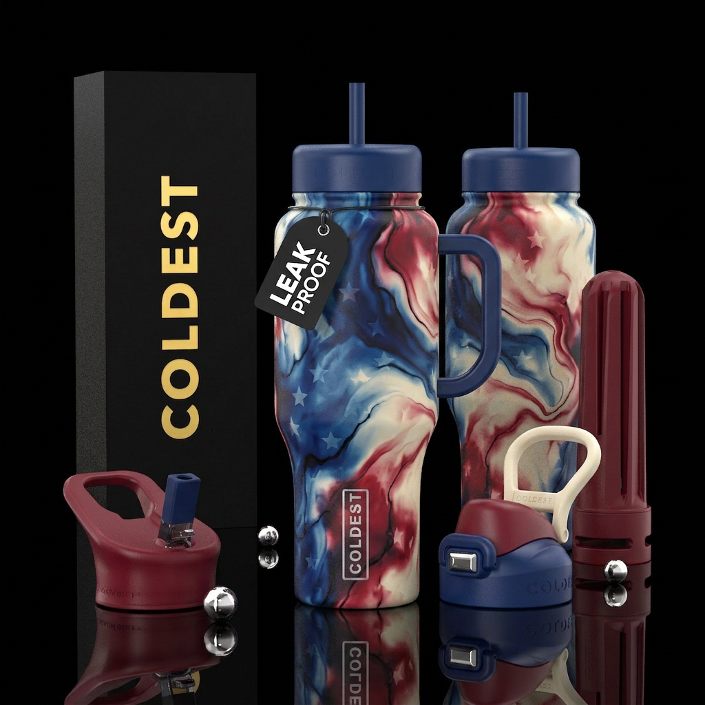 realism, please show both the front and back of th... water bottle design