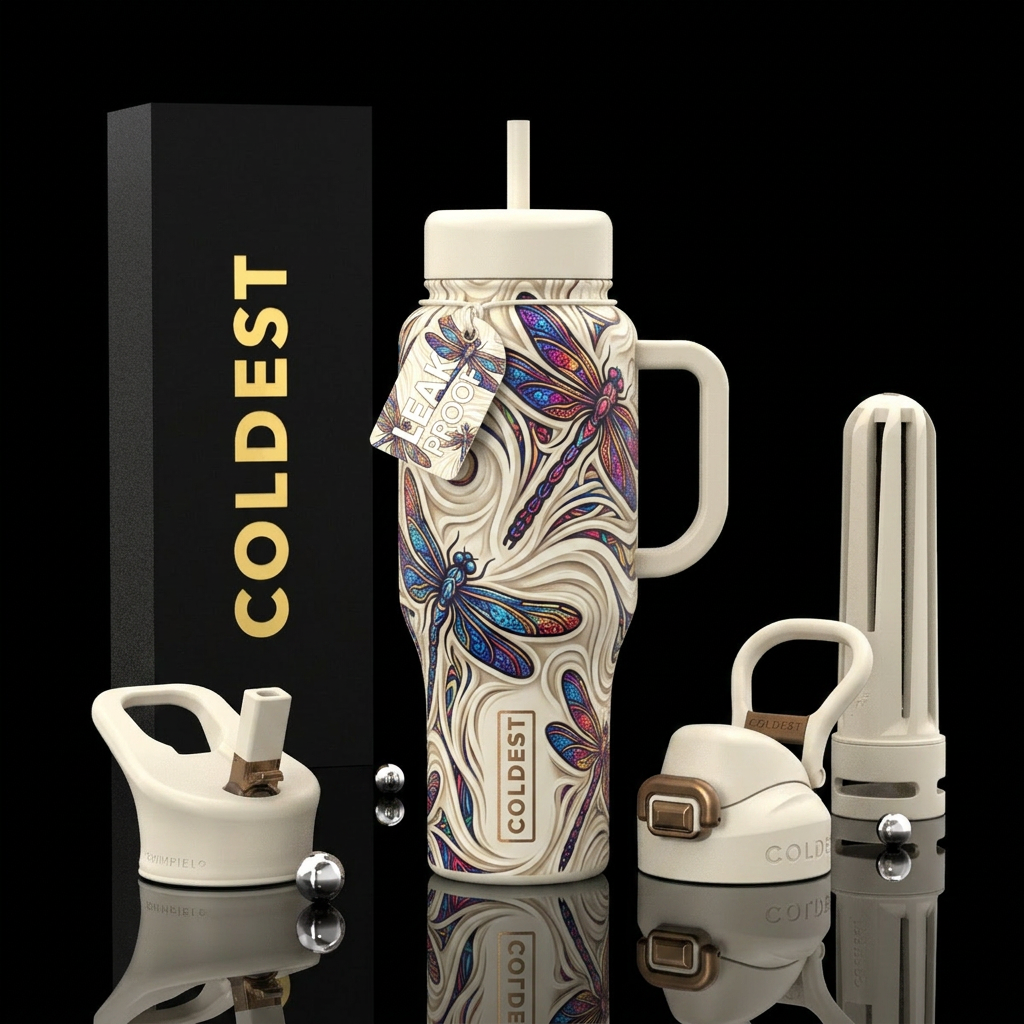 please show both the front and back of the bottle,... water bottle design