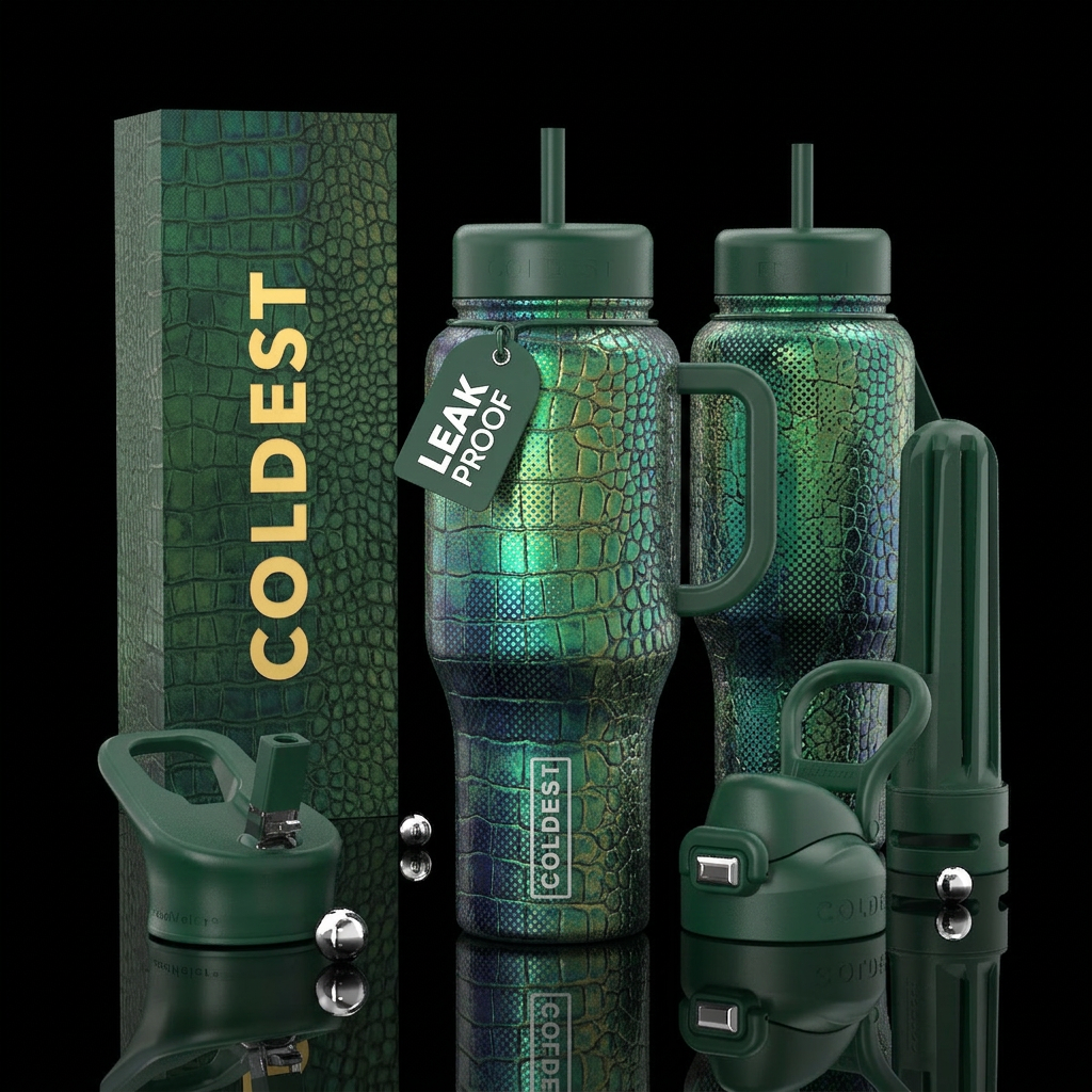 please show both the front and back of the bottle,... water bottle design