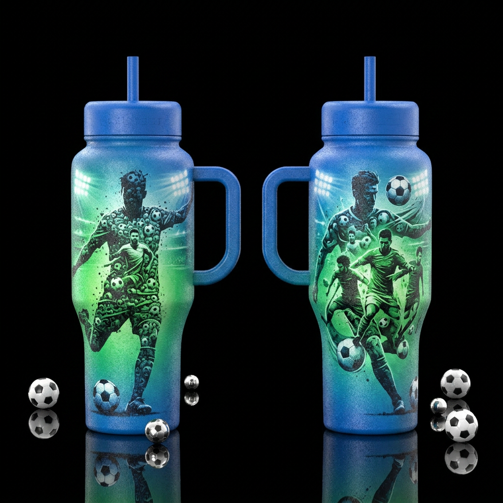 please show both the front and back of the bottle,... water bottle design
