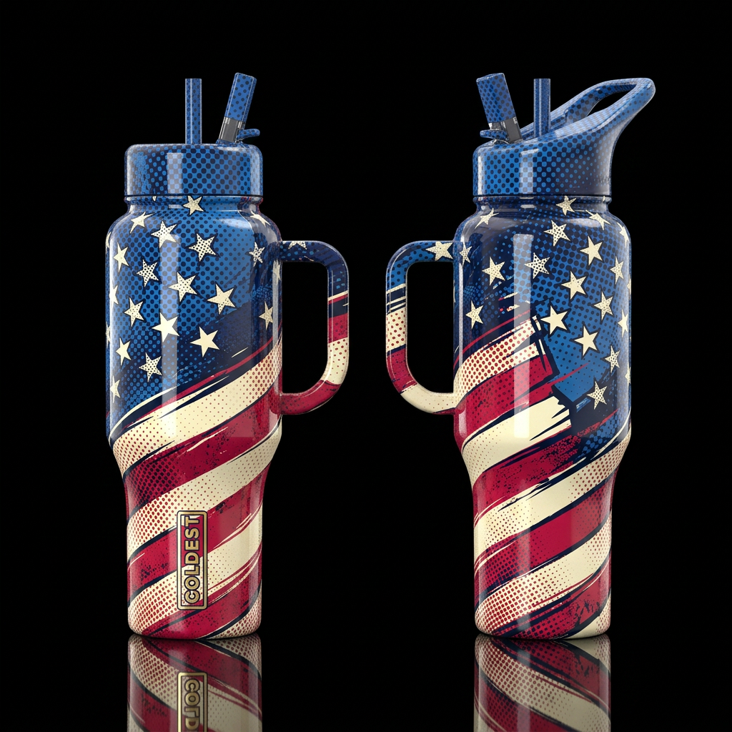 please show both the front and back of the bottle,... water bottle design