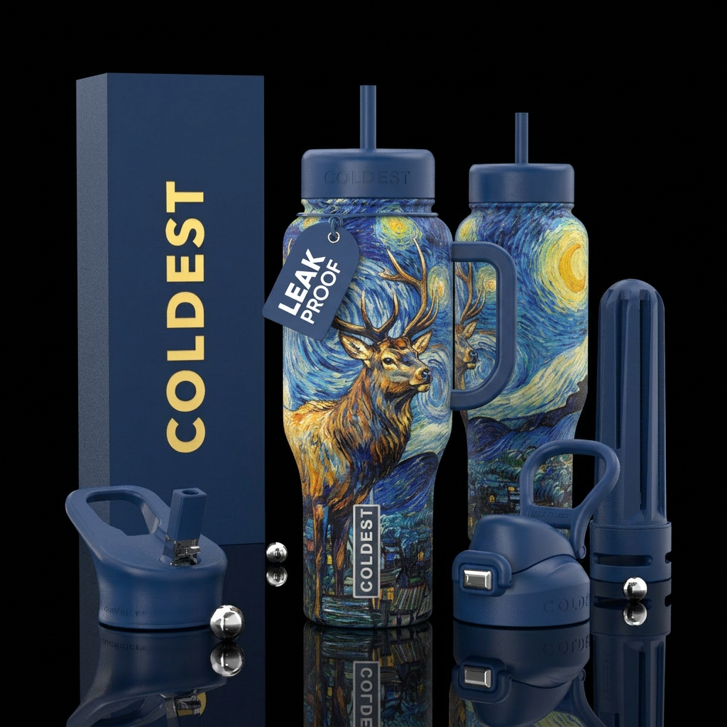 please show both the front and back of the bottle,... water bottle design