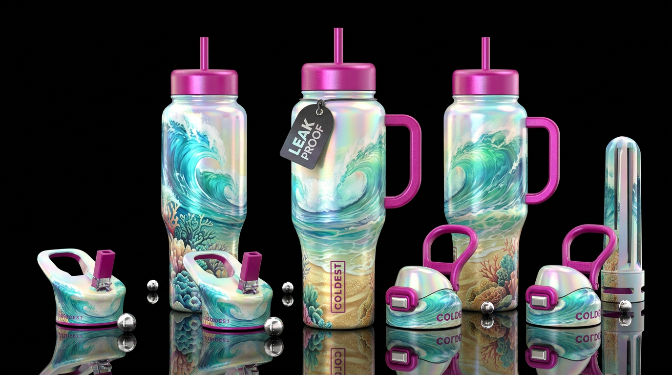 please show both the front and back of the bottle,... water bottle design