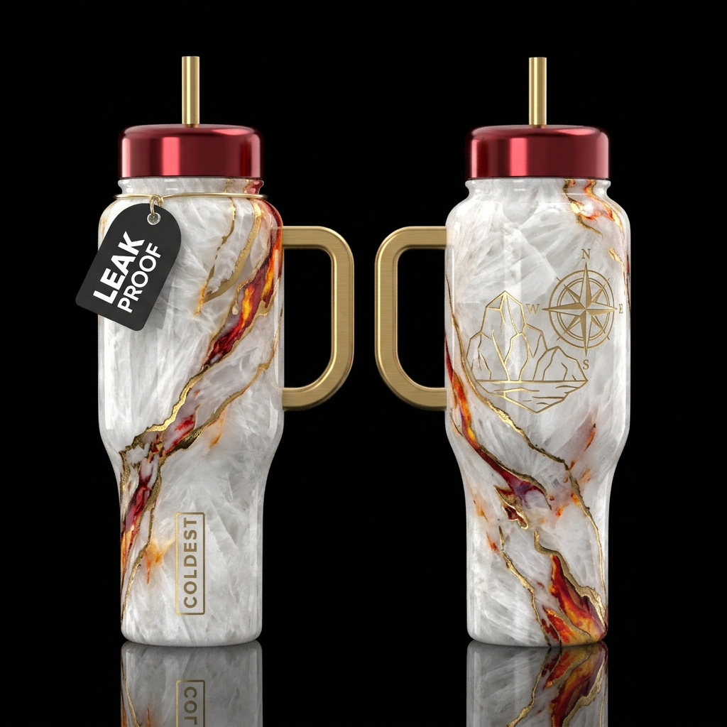 please show both the front and back of the bottle,... water bottle design