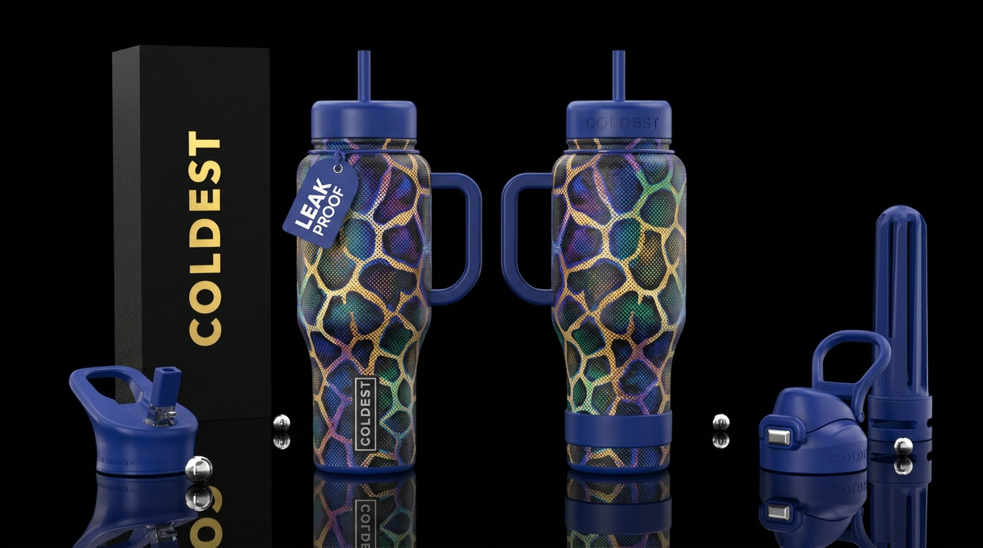 please show both the front and back of the bottle,... water bottle design