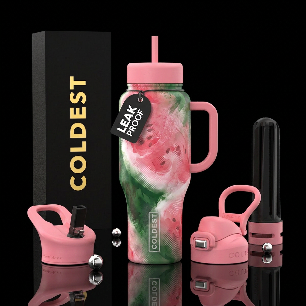please show both the front and back of the bottle,... water bottle design