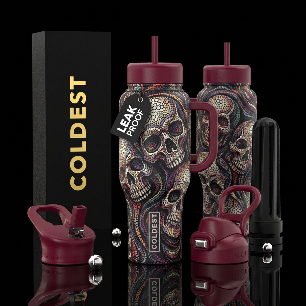 please show both the front and back of the bottle,... water bottle design