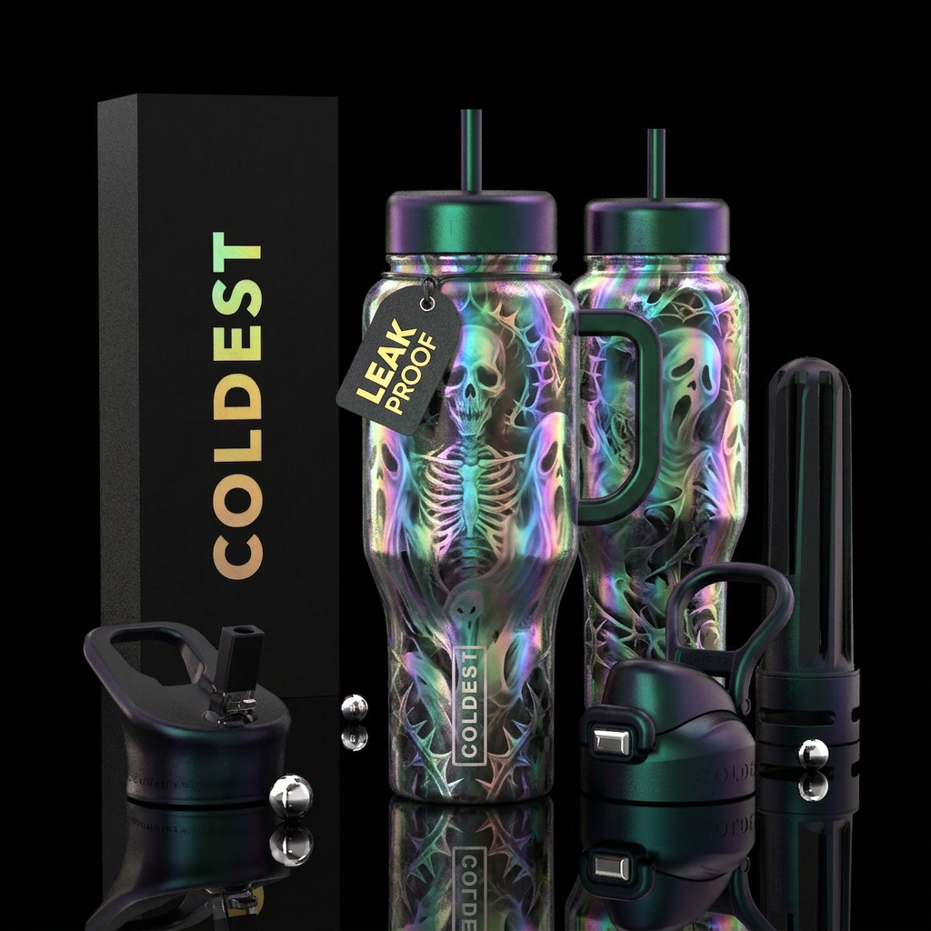 please show both the front and back of the bottle,... water bottle design