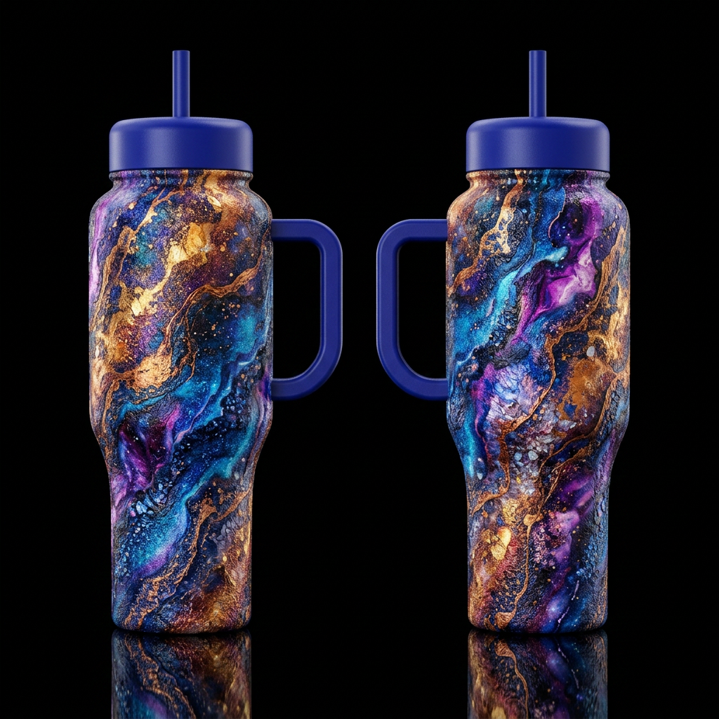 please show both the front and back of the bottle,... water bottle design