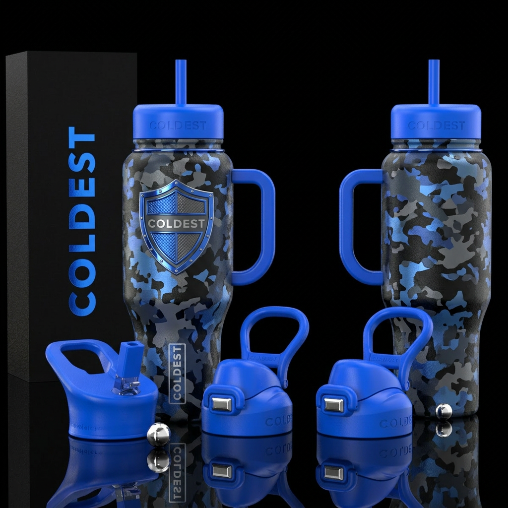 please show both the front and back of the bottle,... water bottle design