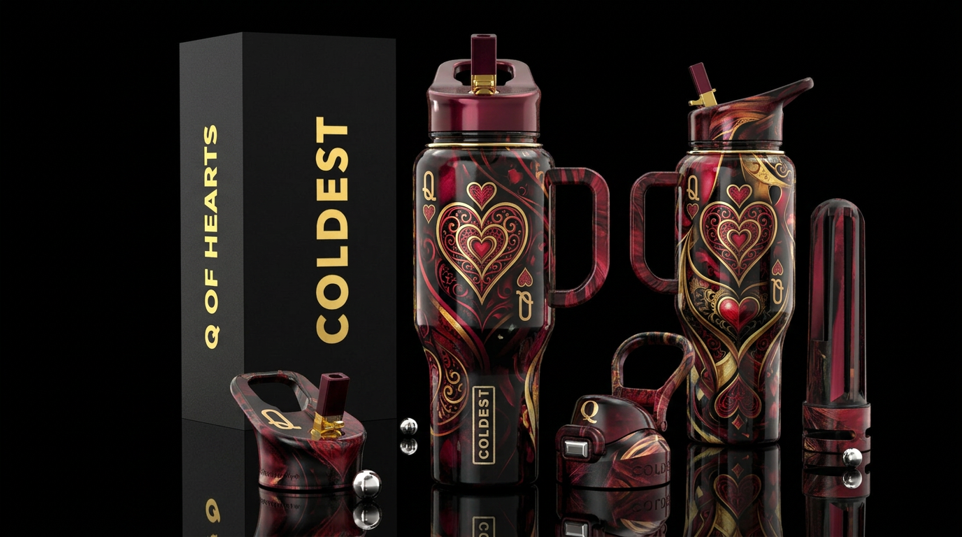 please show both the front and back of the bottle,... water bottle design