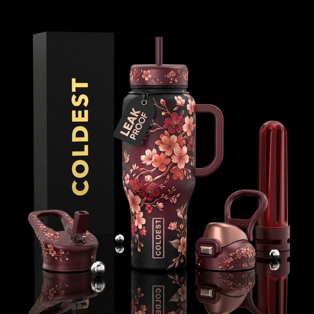 please show both the front and back of the bottle,... water bottle design