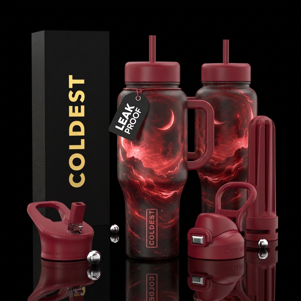 please show both the front and back of the bottle,... water bottle design