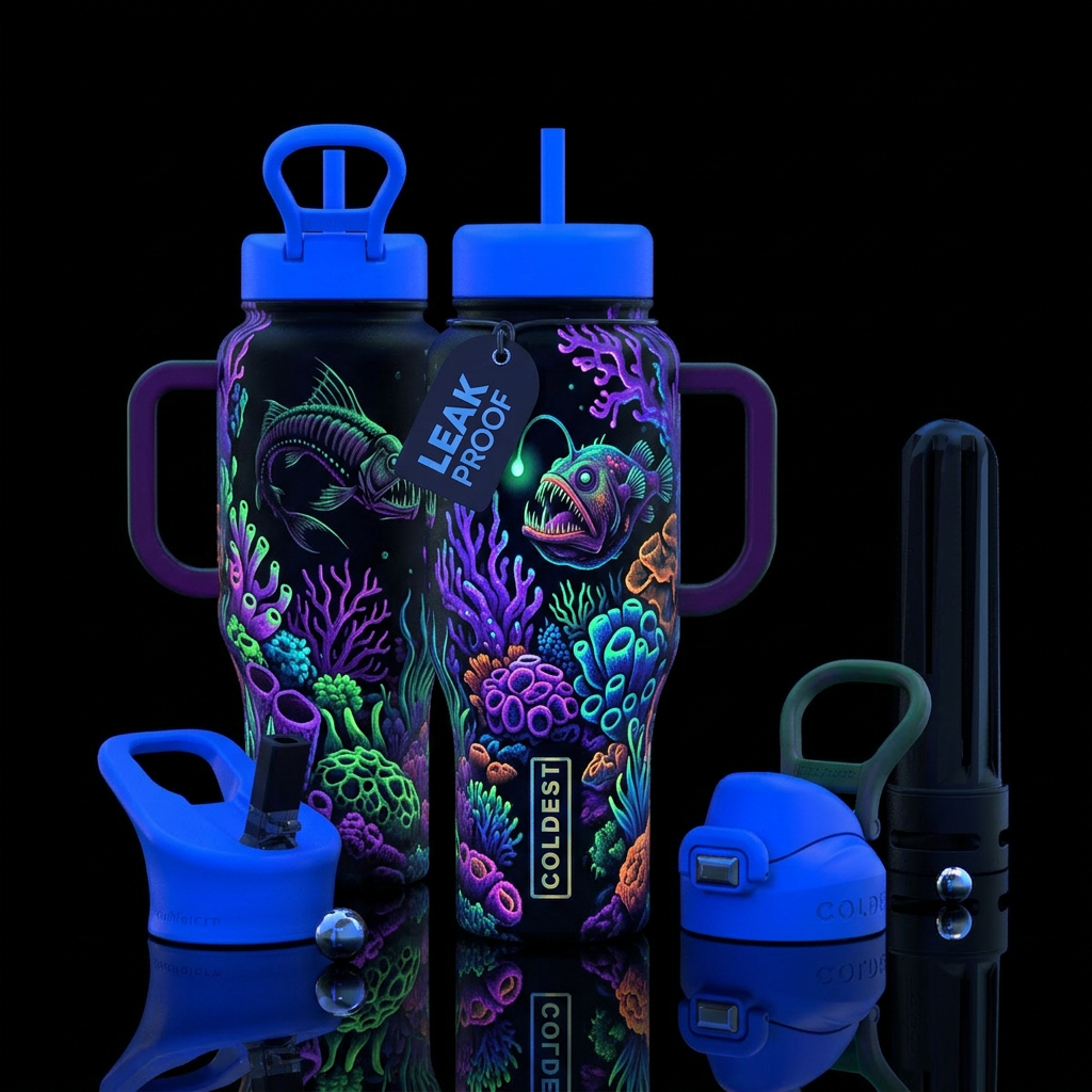 please show both the front and back of the bottle,... water bottle design