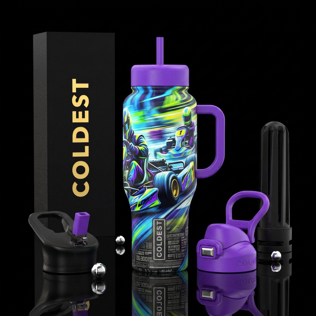 please show both the front and back of the bottle,... water bottle design