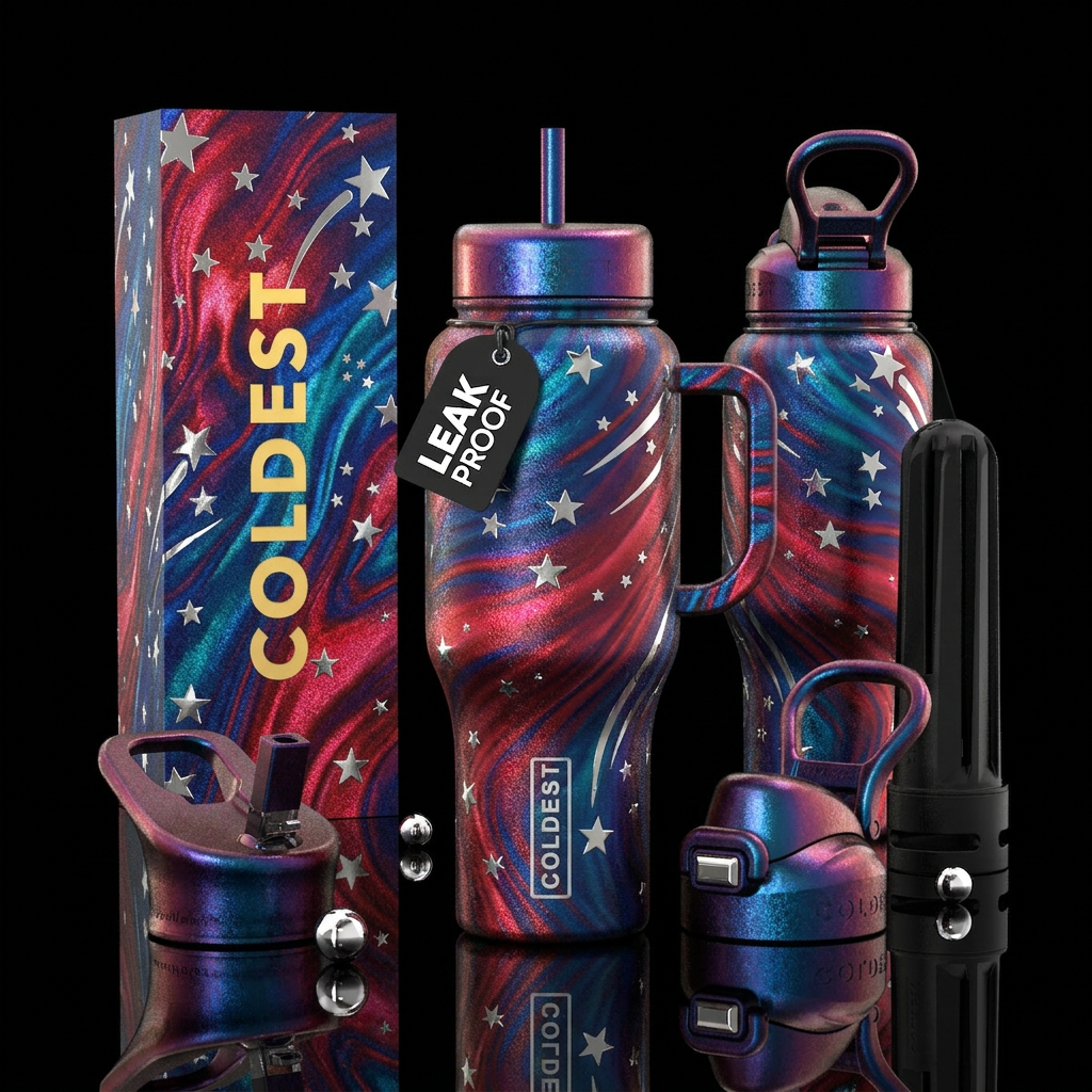 please show both the front and back of the bottle,... water bottle design