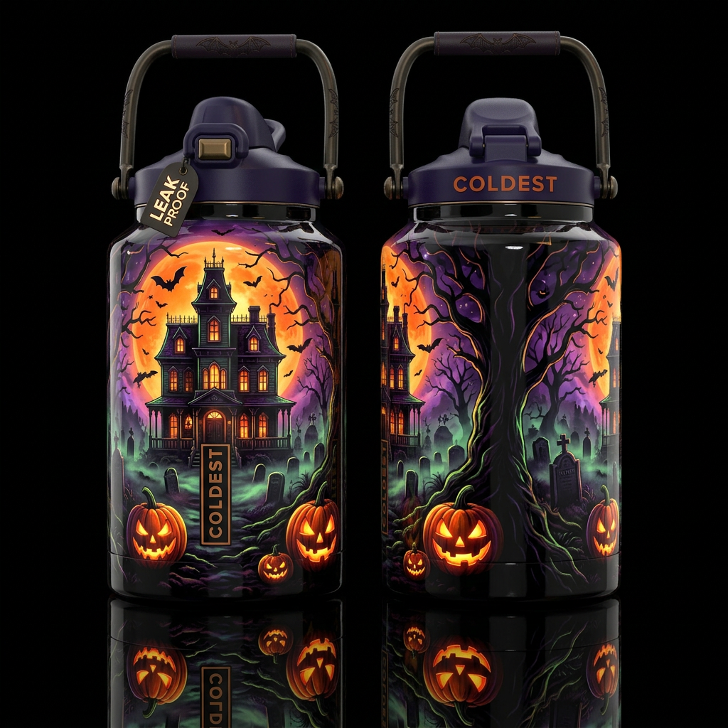please show both the front and back of the bottle,... water bottle design