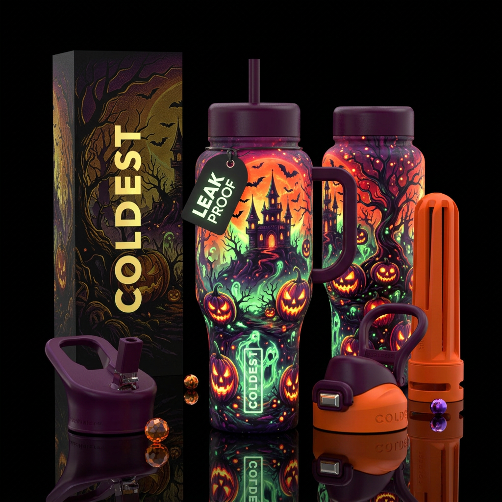 please show both the front and back of the bottle,... water bottle design
