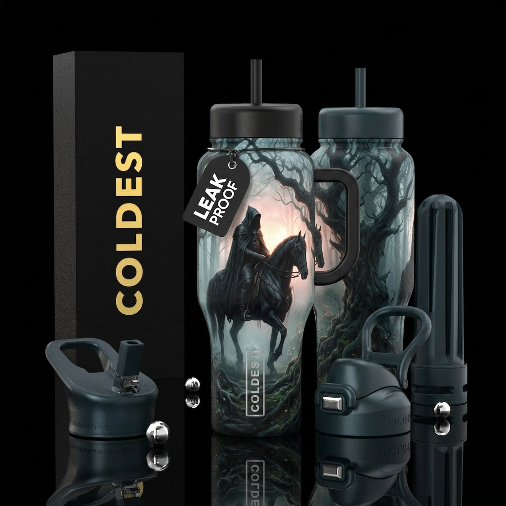 please show both the front and back of the bottle,... water bottle design