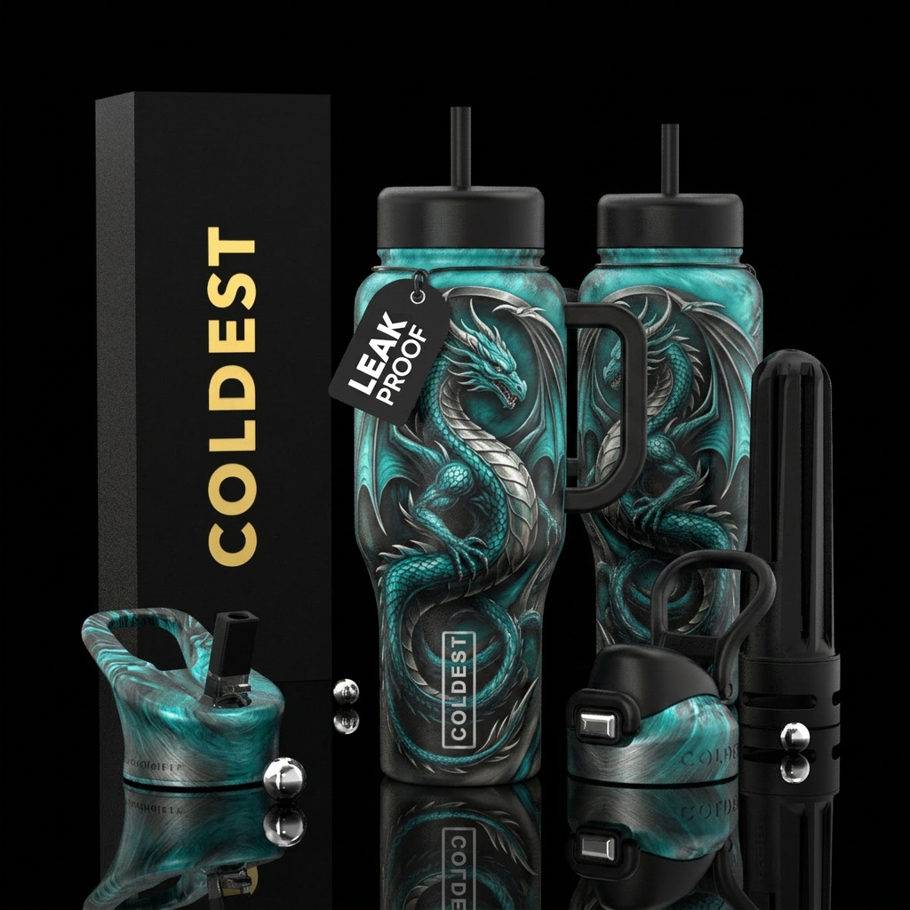 please show both the front and back of the bottle,... water bottle design