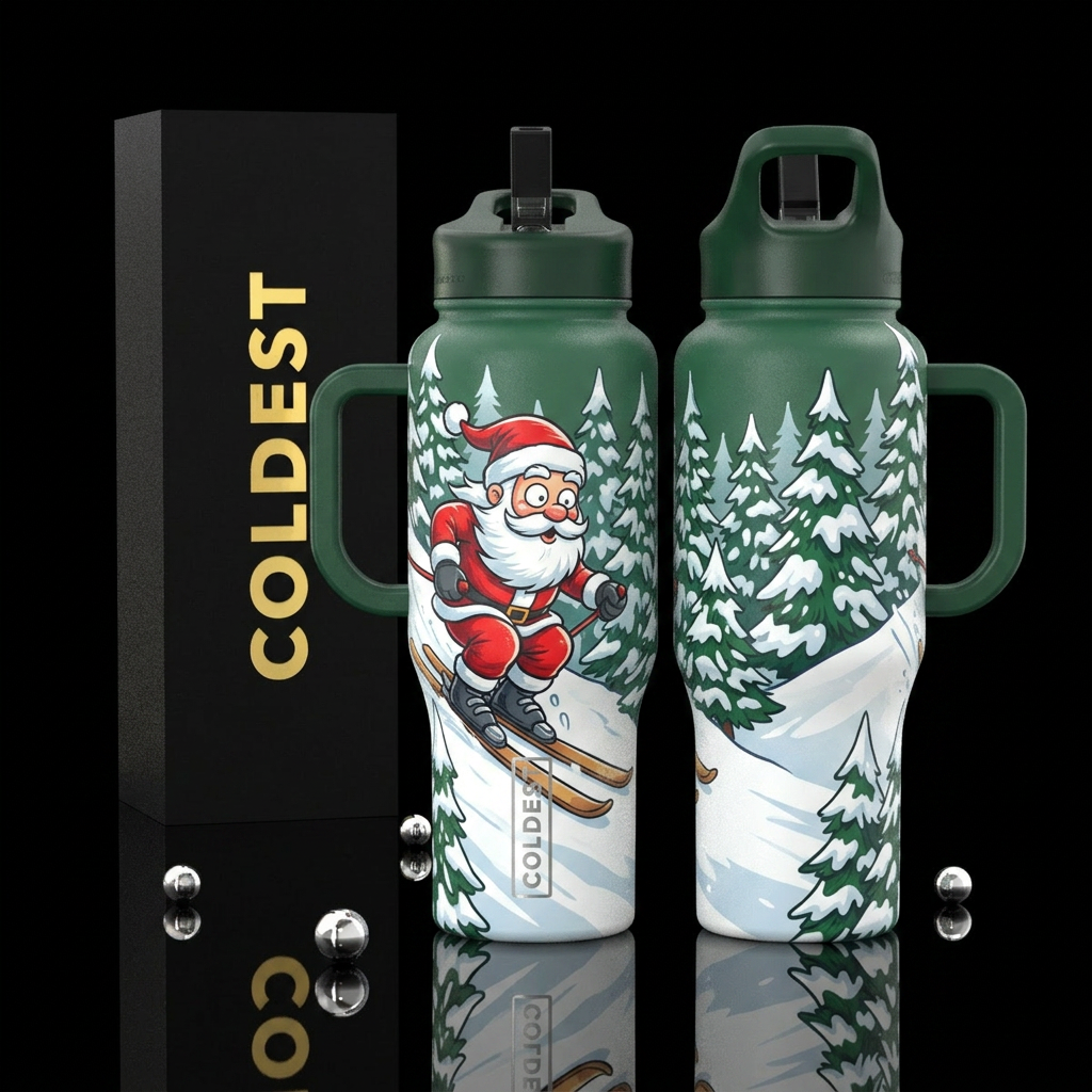 please show both the front and back of the bottle,... water bottle design