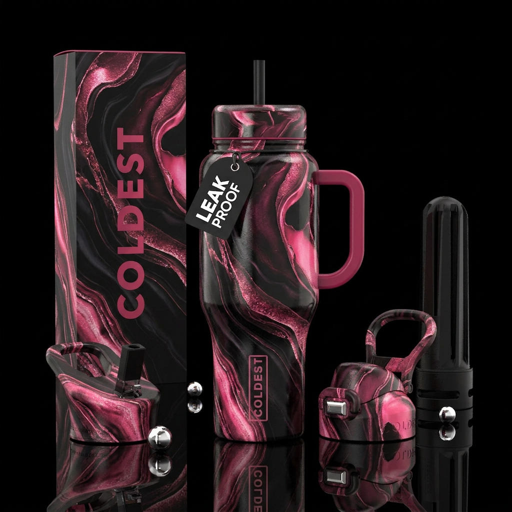 please show both the front and back of the bottle,... water bottle design