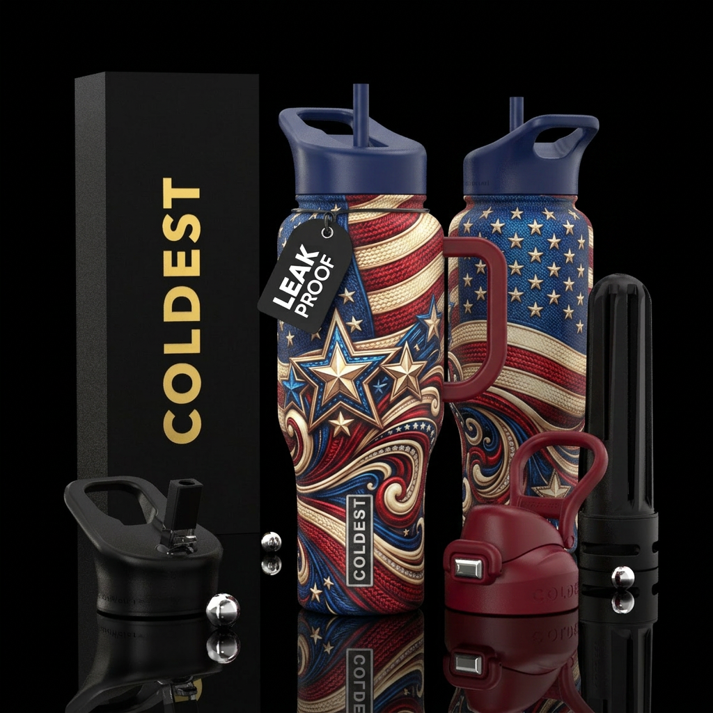 please show both the front and back of the bottle,... water bottle design