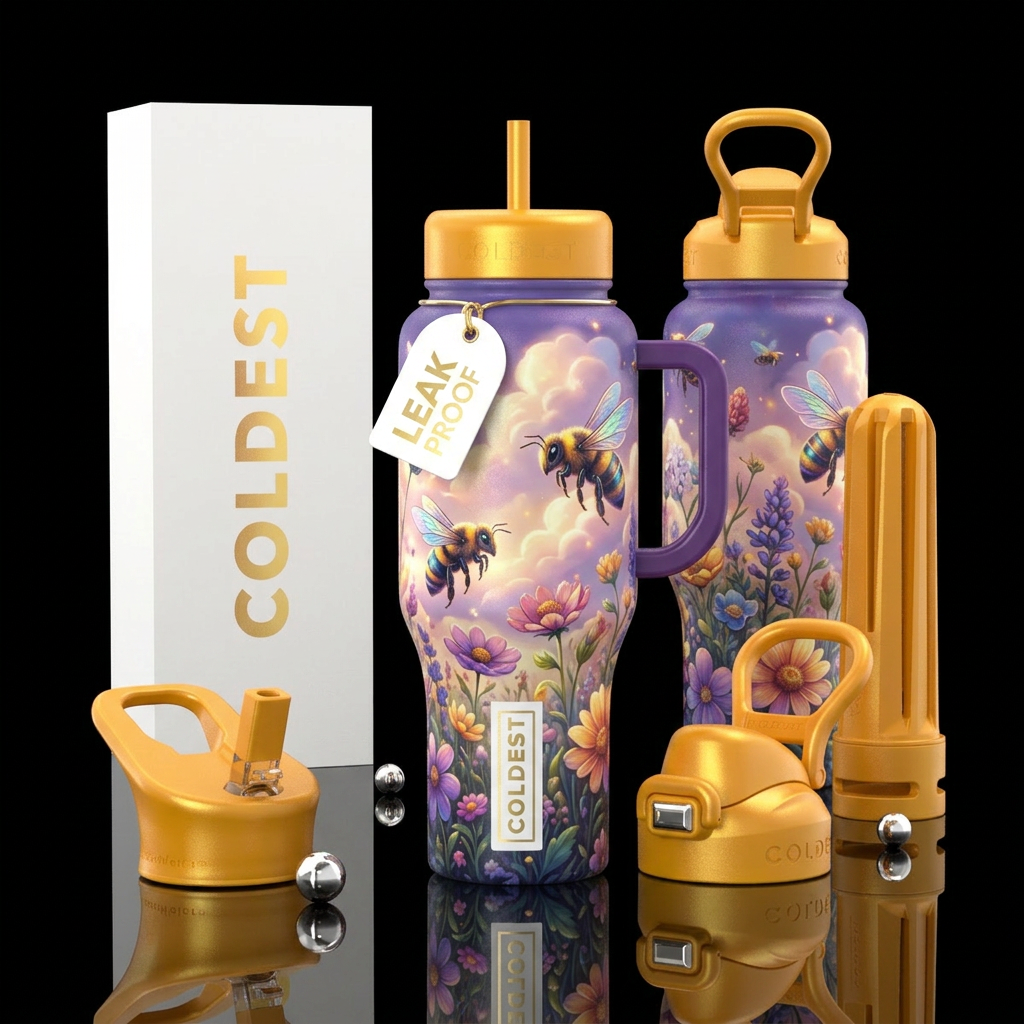 please show both the front and back of the bottle,... water bottle design