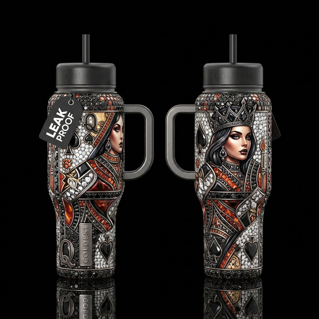 please show both the front and back of the bottle,... water bottle design