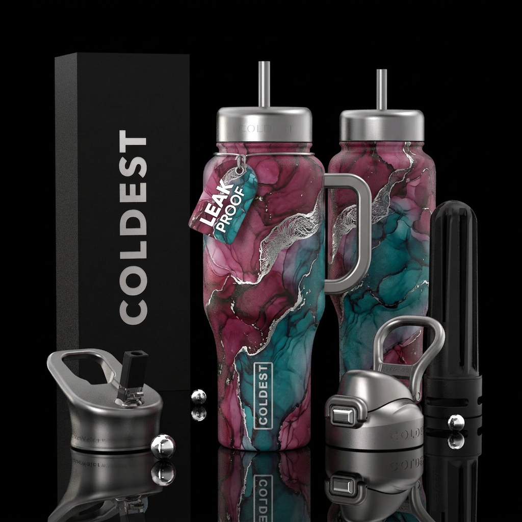 please show both the front and back of the bottle,... water bottle design
