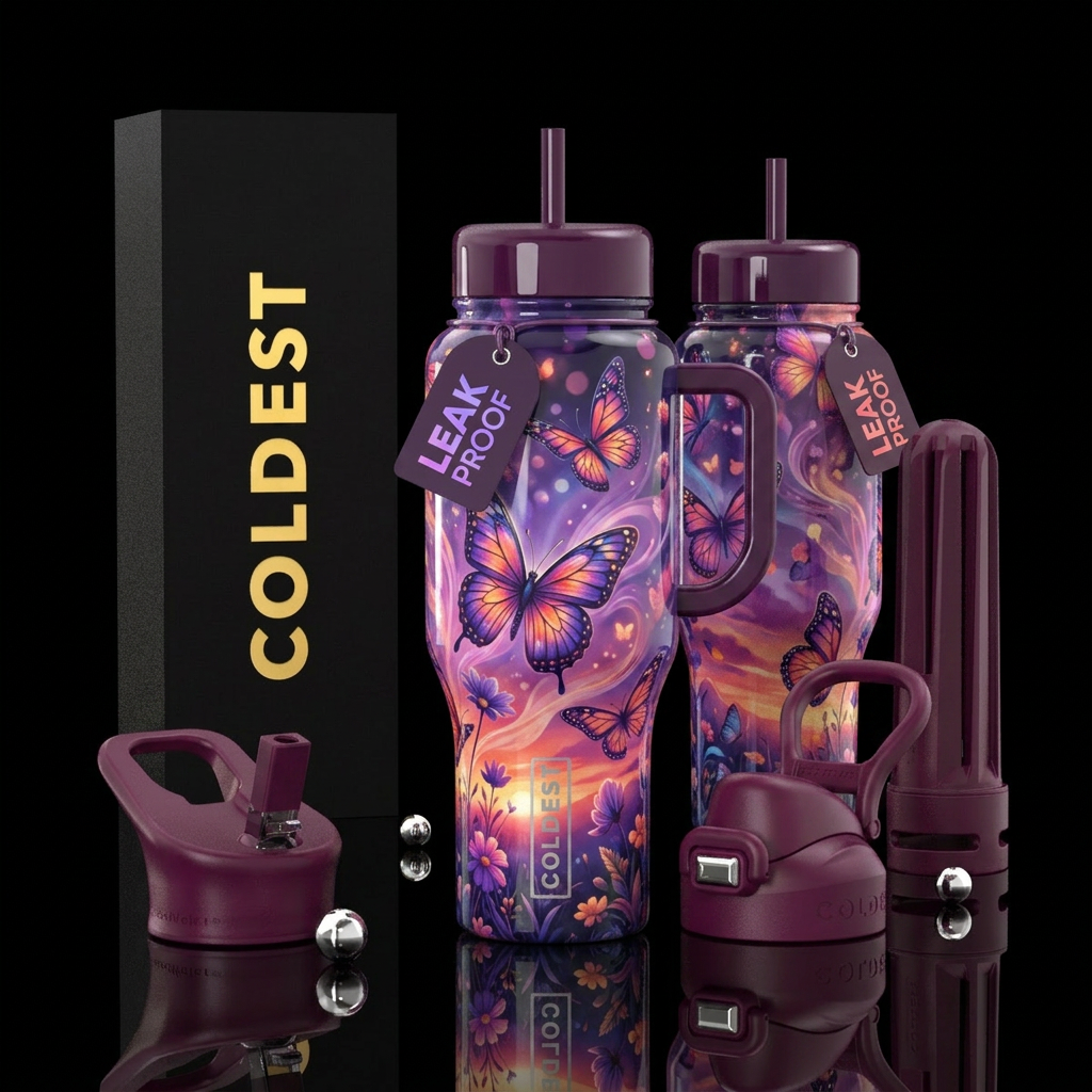 please show both the front and back of the bottle,... water bottle design