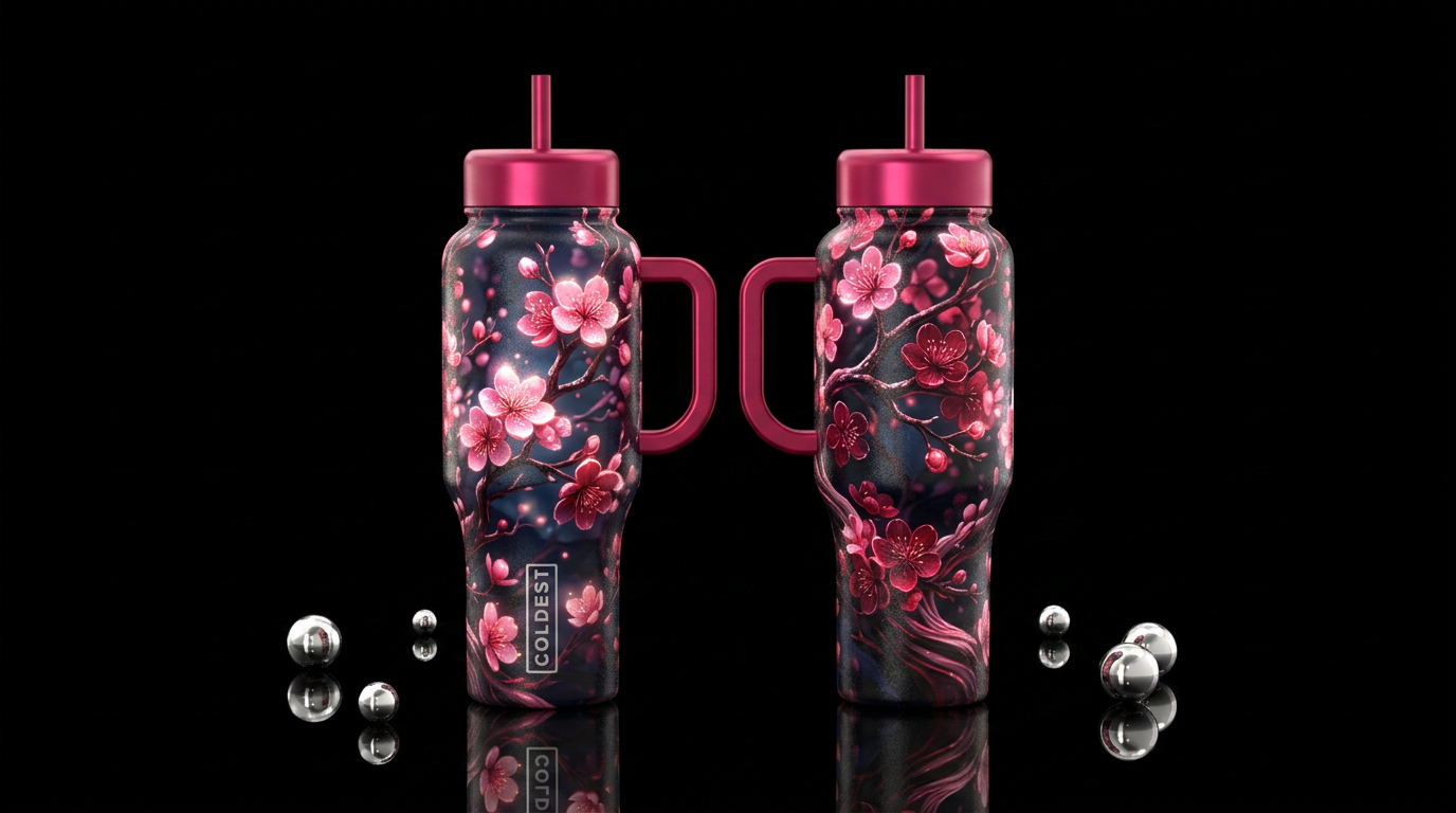 please show both the front and back of the bottle,... water bottle design