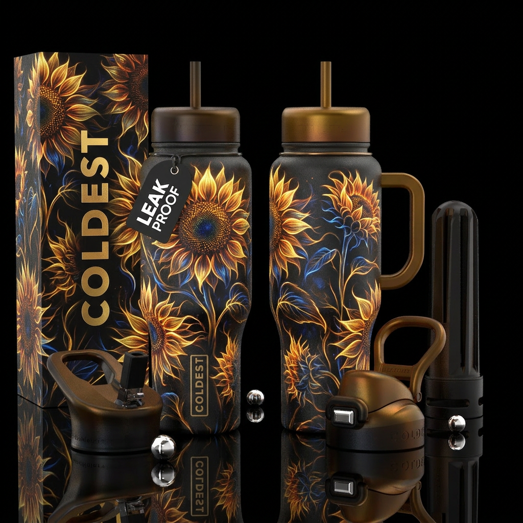 please show both the front and back of the bottle,... water bottle design