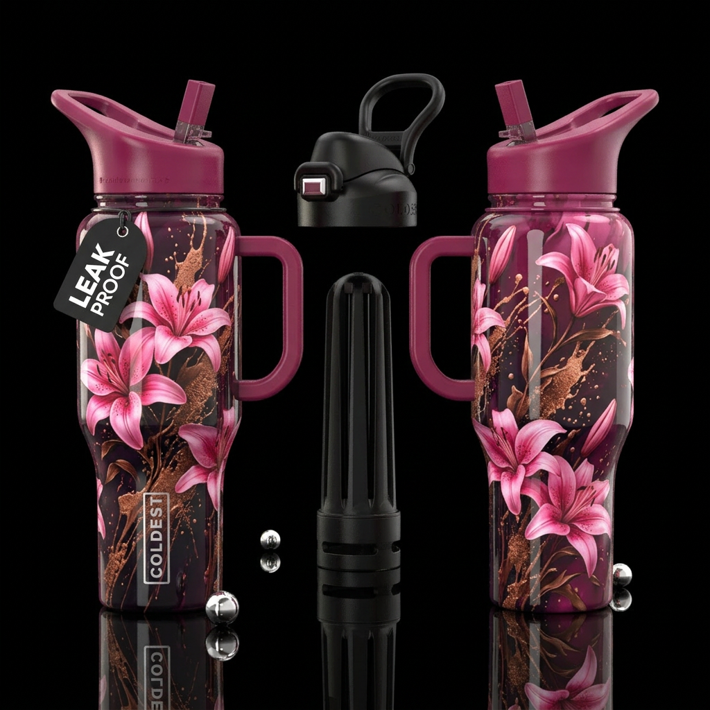 please show both the front and back of the bottle,... water bottle design