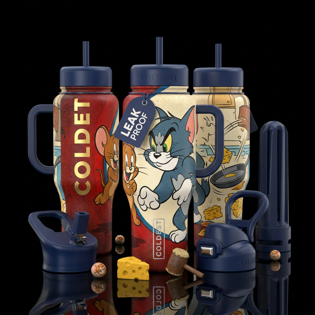 please show both the front and back of the bottle,... water bottle design