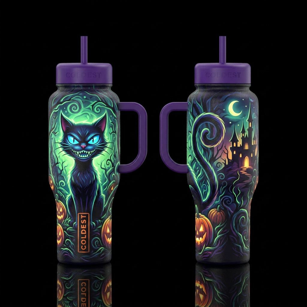 please show both the front and back of the bottle,... water bottle design