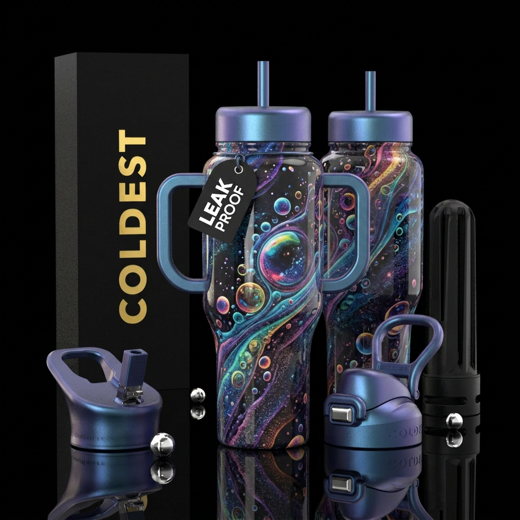 please show both the front and back of the bottle,... water bottle design