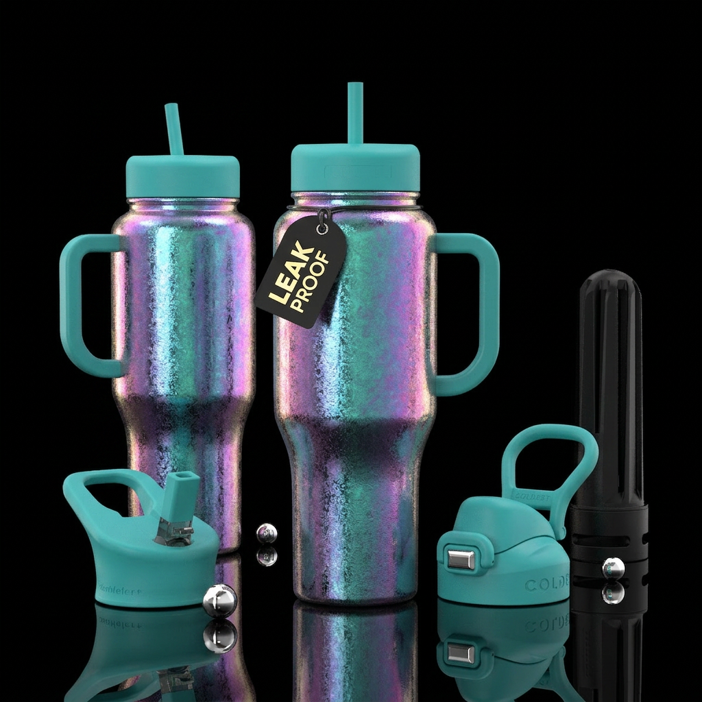 please show both the front and back of the bottle,... water bottle design