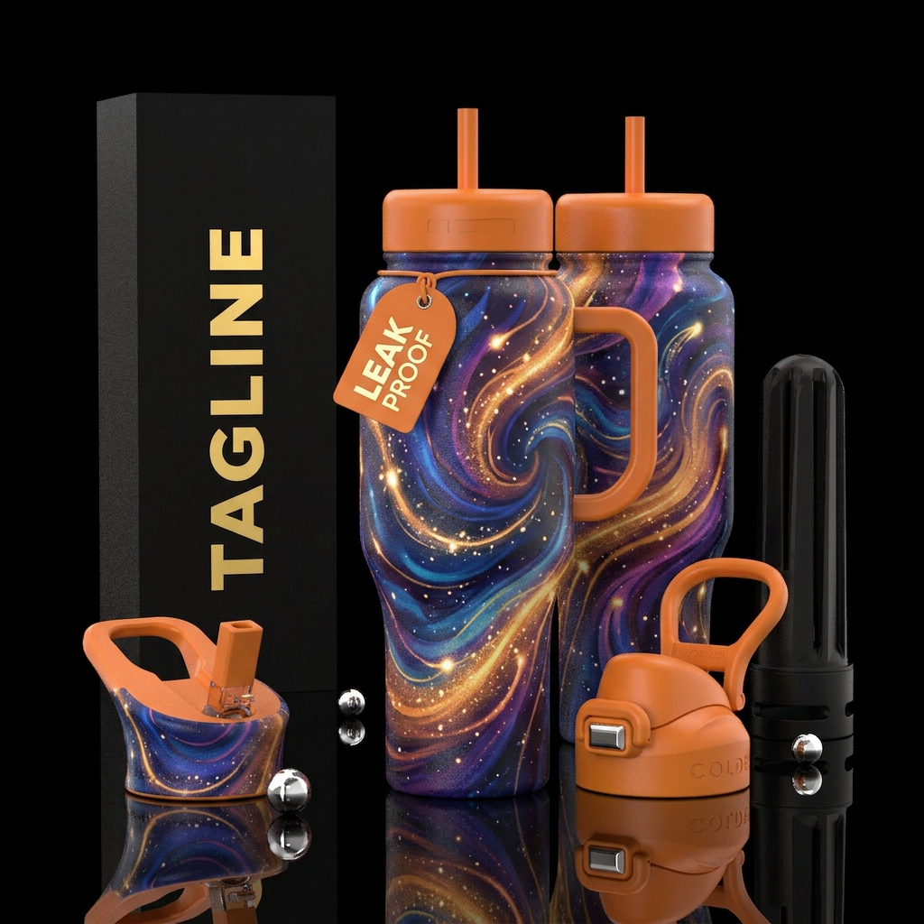 please show both the front and back of the bottle,... water bottle design